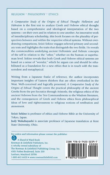 Produktbild: Comparative Study of the Origins of Ethical Thought