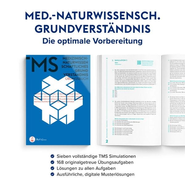 Produktbild: MedGurus - TMS &Uuml;bungsbuch Medizinisch-naturwissenschaftliches Grundverst&auml;ndnis