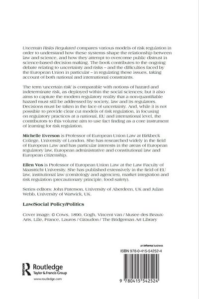 Produktbild: Uncertain Risks Regulated