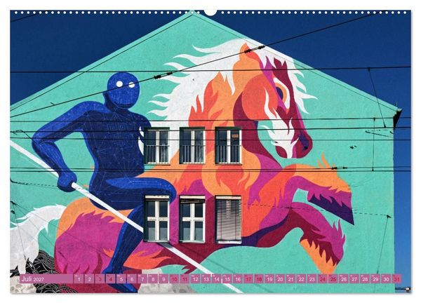 Produktbild: Streetart in M&uuml;nchen (hochwertiger Premium Wandkalender 2027 DIN A2 quer), Kunstdruck in Hochglanz