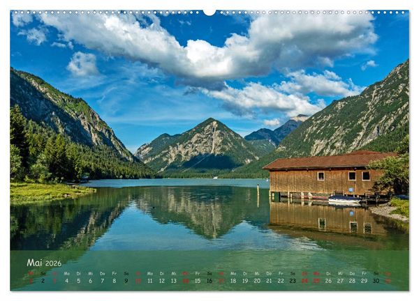 Produktbild: Naturparadies Zugspitzarena (hochwertiger Premium Wandkalender 2026 DIN A2 quer), Kunstdruck in Hochglanz