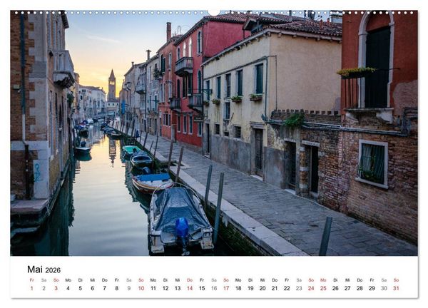 Produktbild: Venedig - Die sch&ouml;nsten Orte (hochwertiger Premium Wandkalender 2026 DIN A2 quer), Kunstdruck in Hochglanz