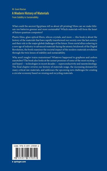 Produktbild: A Modern History of Materials
