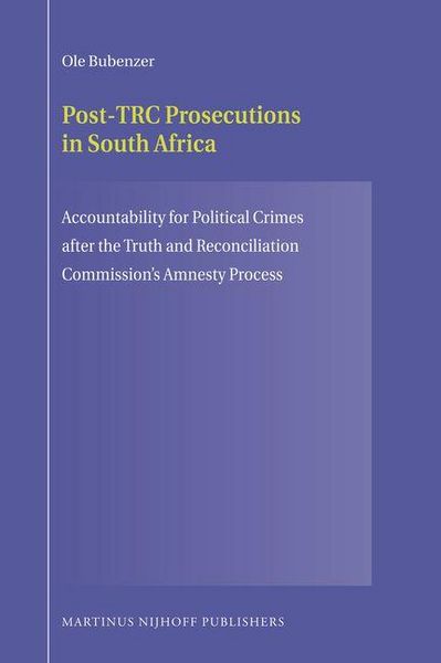 Produktbild: Post-Trc Prosecutions in South Africa