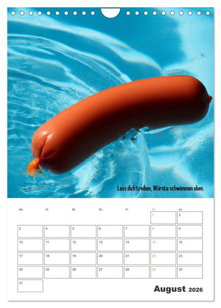 Produktbild: Ist mir Wurst Kalender (Wandkalender 2026 DIN A4 hoch), CALVENDO Monatskalender