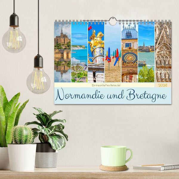 Produktbild: Ein traumhaftes Reiseziel - Normandie und Bretagne (Wandkalender 2026 DIN A4 quer), CALVENDO Monatskalender