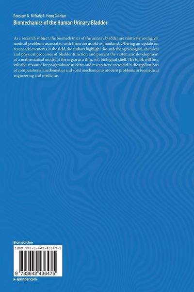 Produktbild: Biomechanics of the Human Urinary Bladder