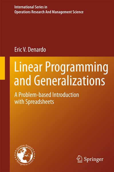 Produktbild: Linear Programming and Generalizations