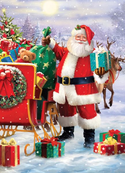 Produktbild: Nikolaus mit Schlitten