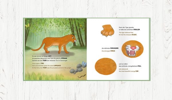 Produktbild: Wie der Tiger seine Streifen bekam / How the Tiger Got His Stripes &ndash; Zweisprachiges Kinderbuch Deutsch Englisch