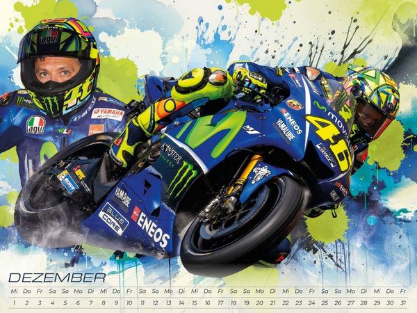 Produktbild: Rossi - eine Legende Artwork Edition Kalender 2027