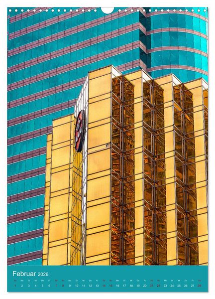 Produktbild: Architektur im Spiegelbild (Wandkalender 2026 DIN A3 hoch), CALVENDO Monatskalender