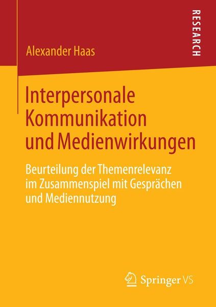 Produktbild: Interpersonale Kommunikation und Medienwirkungen