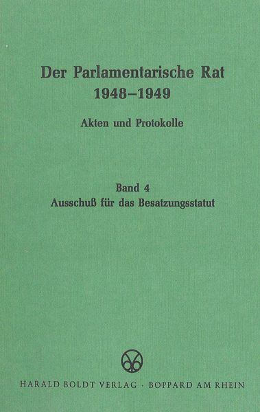 Produktbild: Ausschu&szlig; f&uuml;r das Besatzungsstatut