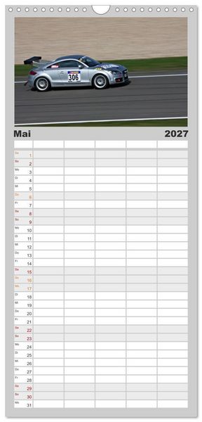 Produktbild: Familienplaner 2027 - SPORTWAGEN DTM und FIA GT mit 5 Spalten (Wandkalender, 21 x 45 cm) CALVENDO