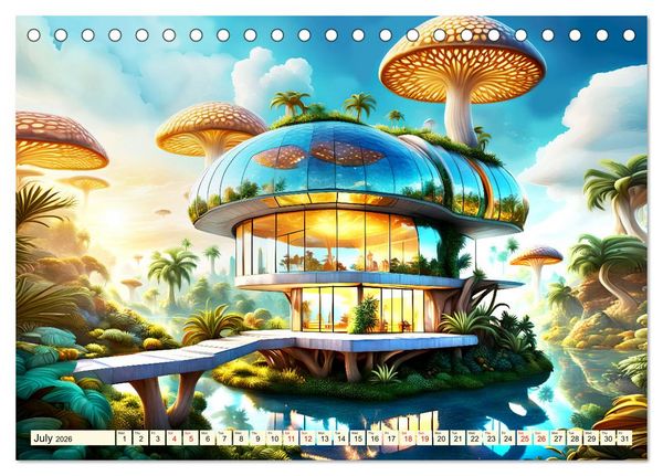 Produktbild: Glass and steel architecture (Desk Calendar 2026 DIN A5 landscape), CALVENDO 12 Month DeskCalendar