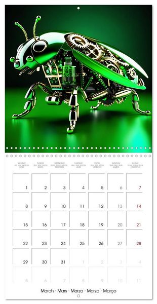 Produktbild: Mechanical Insects (Wall Calendar 2027 12 &times; 12 Inch) CALVENDO 12 Month Wall Calendar