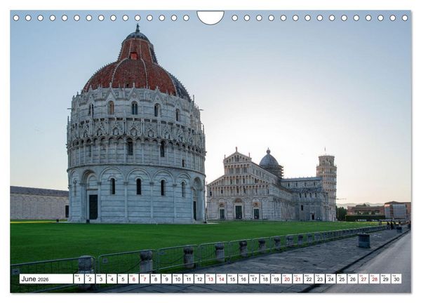 Produktbild: Tuscan cities on the road - Travel along the Florence-Pisa-Livorno freeway (Wall Calendar 2026 DIN A4 landscape), CALVENDO 12 Month Wall Calendar