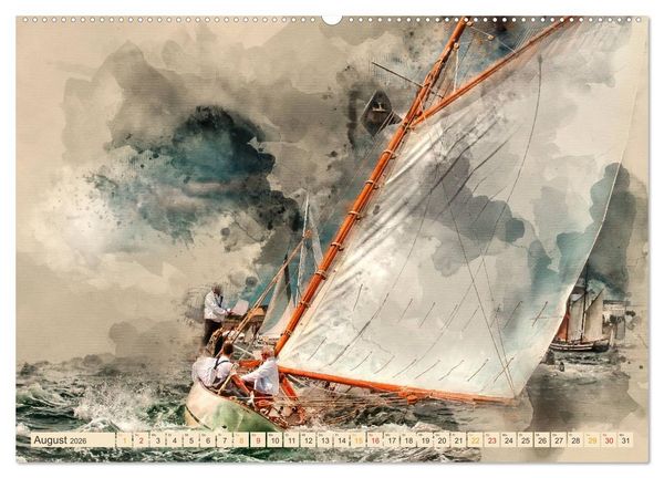 Produktbild: Ich liebe Segeln (hochwertiger Premium Wandkalender 2026 DIN A2 quer), Kunstdruck in Hochglanz