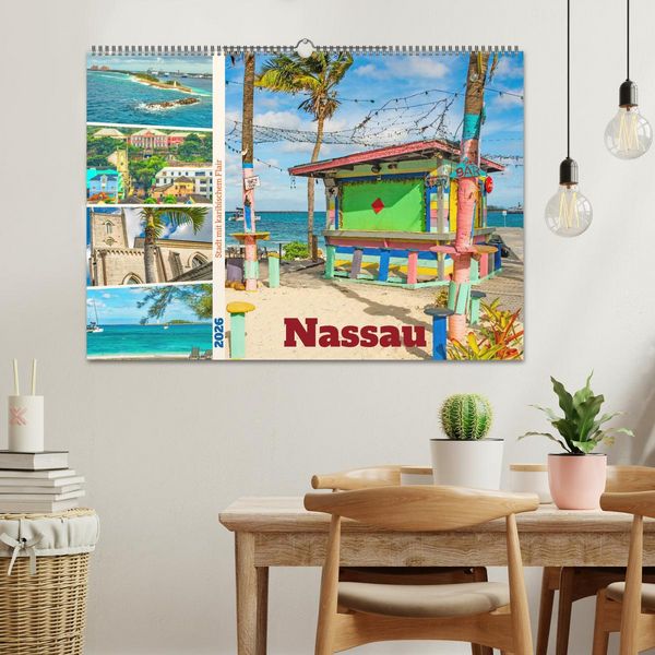 Produktbild: Nassau - Stadt mit karibischem Flair (Wandkalender 2026 DIN A2 quer), CALVENDO Monatskalender