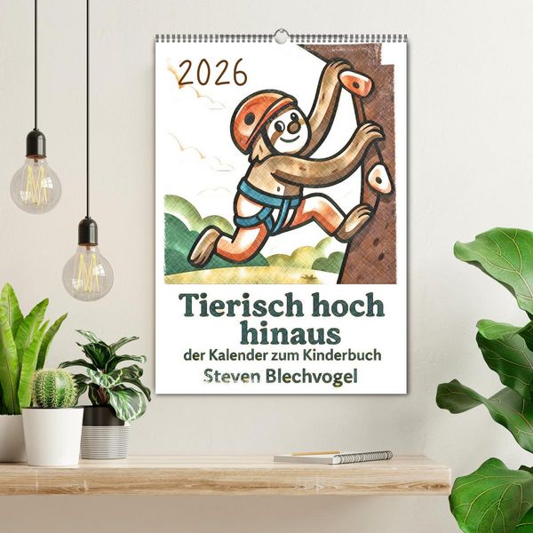 Produktbild: Tierisch hoch hinaus: Von A bis Z durchs Kletterabenteuer! - Der Kalender zum Kinderbuch (Wandkalender 2026 DIN A2 hoch), CALVENDO Monatskalender