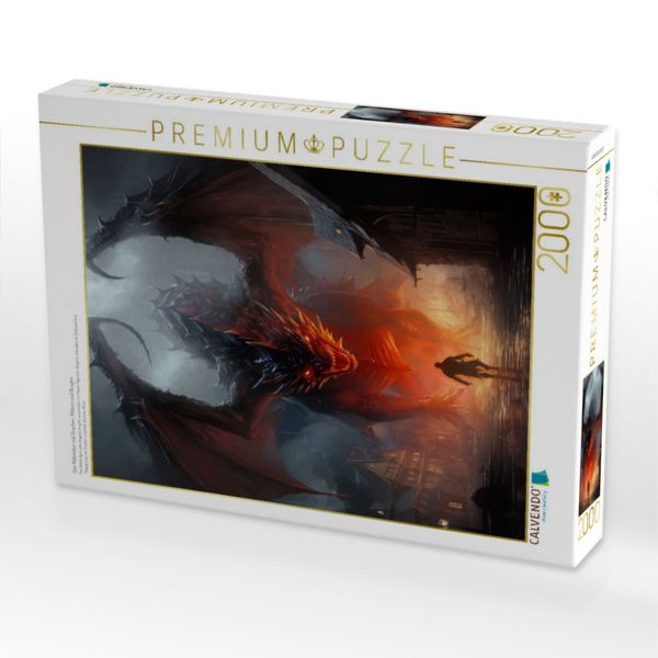 Produktbild: CALVENDO Puzzle Das Mittelalter mit Drachen, Rittern und Burgen | 2000 Teile Lege-Gr&ouml;&szlig;e 90x67cm Foto-Puzzle f&uuml;r gl&uuml;ckliche Stunden
