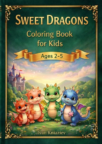 Baby Dragons Coloring Book for Toddlers Ages 2–5, Taschenbuch von Ivan Kniaziev, Epubli, 9783565253432