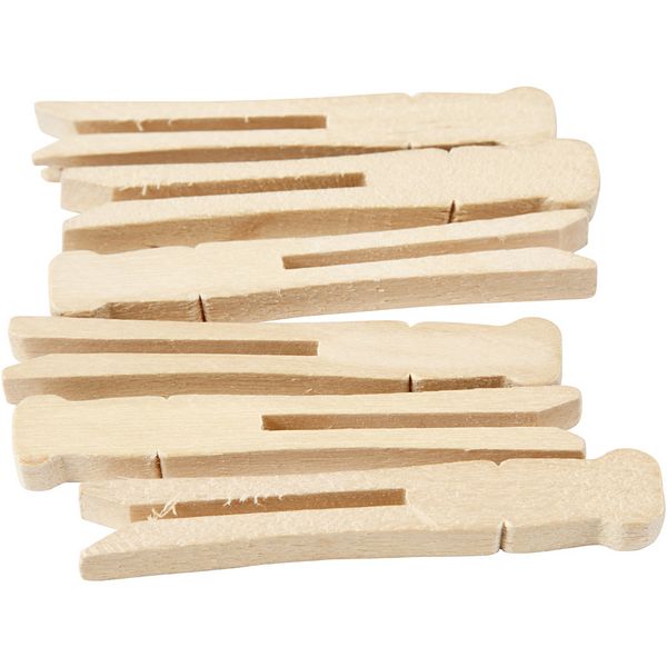 Produktbild: Creativ Company W&auml;scheklammern, L 9,5 cm, B 1,4 cm, 100 Stk
