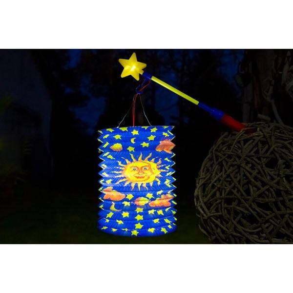 Produktbild: Idena Zuglaterne Sonne & Mond &Oslash;16x24cm