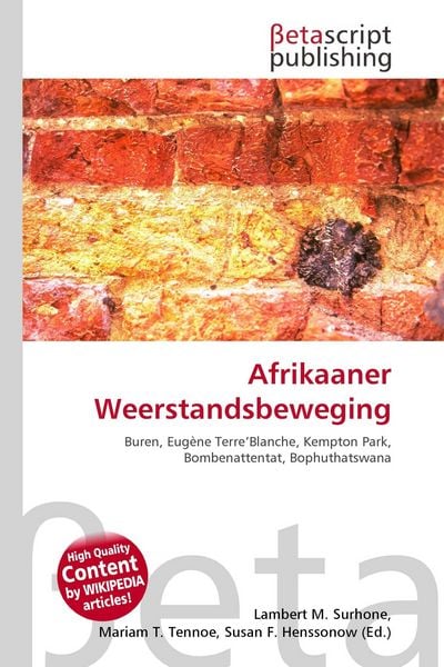 Produktbild: Afrikaaner Weerstandsbeweging