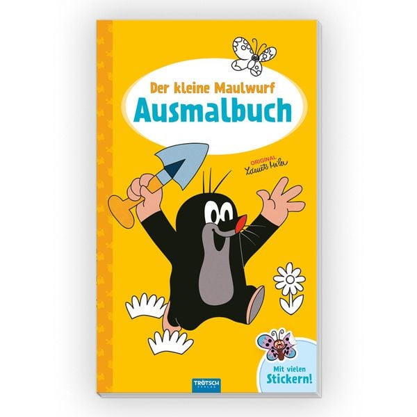 Produktbild: Tr&ouml;tsch Der kleine Maulwurf Ausmalbuch mit Stickern