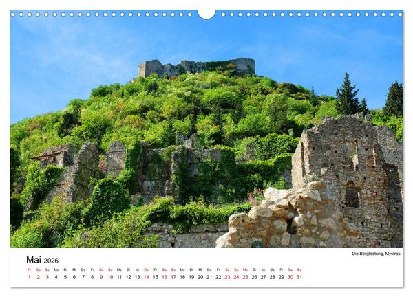 Produktbild: Von Olympia &uuml;ber Messene nach Mystras (Wandkalender 2026 DIN A3 quer), CALVENDO Monatskalender