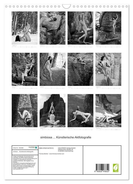 Produktbild: simbiosa ... K&uuml;nstlerische Aktfotografie (Wandkalender 2026 DIN A3 hoch), CALVENDO Monatskalender
