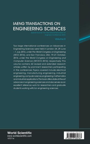 Produktbild: Iaeng Transact Eng Sci 2016 (v2)