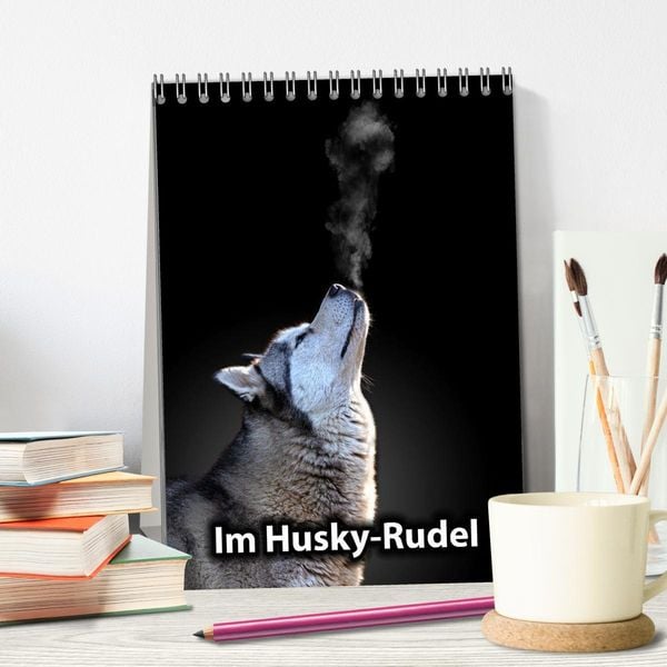 Produktbild: Im Husky-Rudel (Tischkalender 2026 DIN A5 hoch), CALVENDO Monatskalender