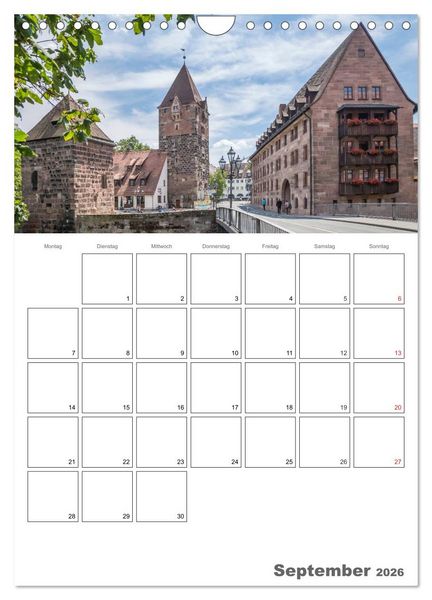 Produktbild: N&Uuml;RNBERG Bezauberndes Altstadtherz / Terminplaner (Wandkalender 2026 DIN A4 hoch), CALVENDO Monatskalender