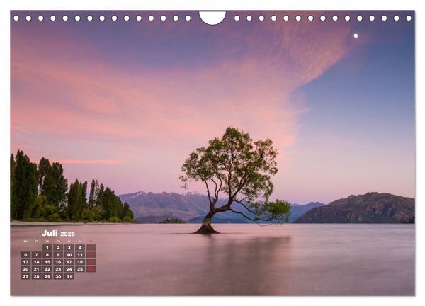 Produktbild: Traumland Neuseeland (Wandkalender 2026 DIN A4 quer), CALVENDO Monatskalender