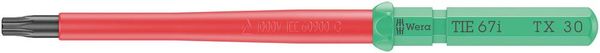 Produktbild: Wera Kraftform Kompakt VDE 67 i TX 30 x 157mm TIE SB Elektriker TORX Wechselklinge TX 30