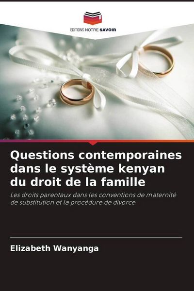 Produktbild: Questions contemporaines dans le syst&egrave;me kenyan du droit de la famille
