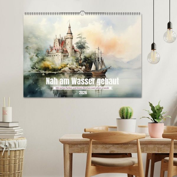 Produktbild: Nah am Wasser gebaut (Wandkalender 2026 DIN A2 quer), CALVENDO Monatskalender