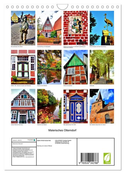 Produktbild: Malerisches Otterndorf (Wandkalender 2026 DIN A4 hoch), CALVENDO Monatskalender