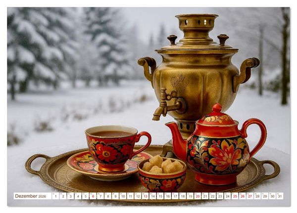 Produktbild: Teezeremonien aus aller Welt (Tischkalender 2026 DIN A5 quer), CALVENDO Monatskalender