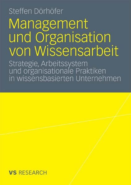 Produktbild: Management und Organisation von Wissensarbeit