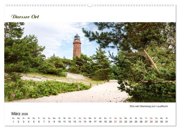 Produktbild: Panorama-Blick Fischland-Darss-Zingst (Wandkalender 2026 DIN A2 quer), CALVENDO Monatskalender