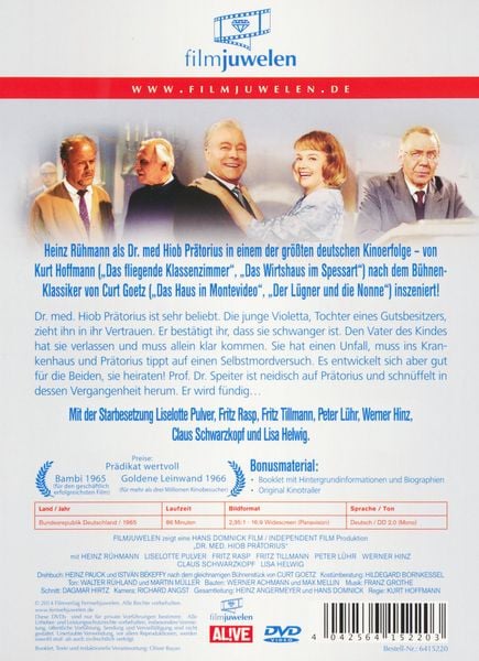 Produktbild: Dr. med. Hiob Pr&auml;torius - Filmjuwelen