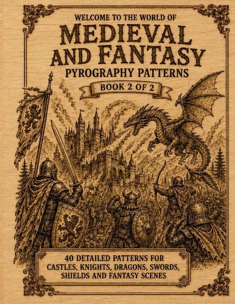 Produktbild: Medieval & Fantasy, Pyrography Patterns