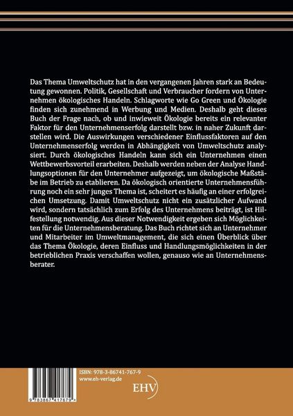 Produktbild: Go Green - Ein relevanter Faktor f&uuml;r den Unternehmenserfolg?