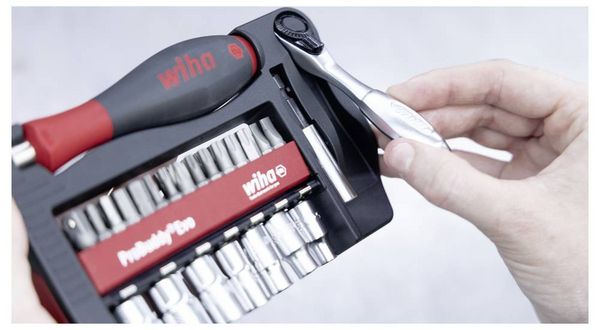 Produktbild: Wiha Bit- und Steckschl&uuml;ssel-Set 1/4\" 46960