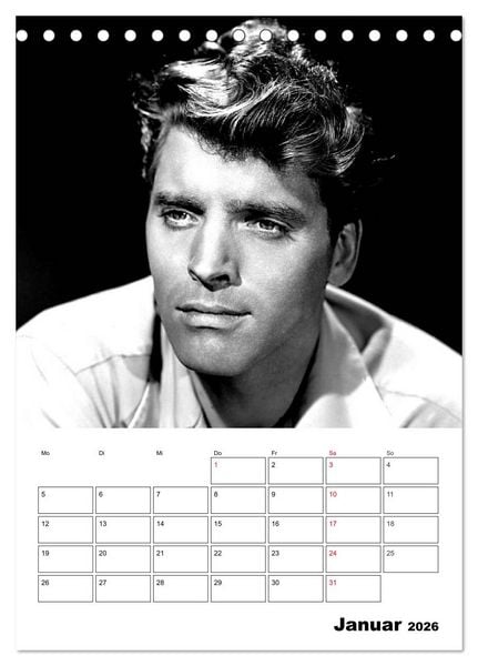 Produktbild: Leinwandhelden. Unvergessene Filmstars (Tischkalender 2026 DIN A5 hoch), CALVENDO Monatskalender