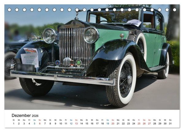Produktbild: Oldtimer - Altes Blech in neuem Glanz (Tischkalender 2026 DIN A5 quer), CALVENDO Monatskalender